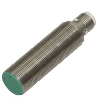 Pepperl&plus;Fuchs Inductive Proximity Metal Barrel Sensor; 18mm; Embeddable; 10-30VDC; NO; NPN; Connector - M12